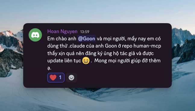 Customer testimonial from Discord